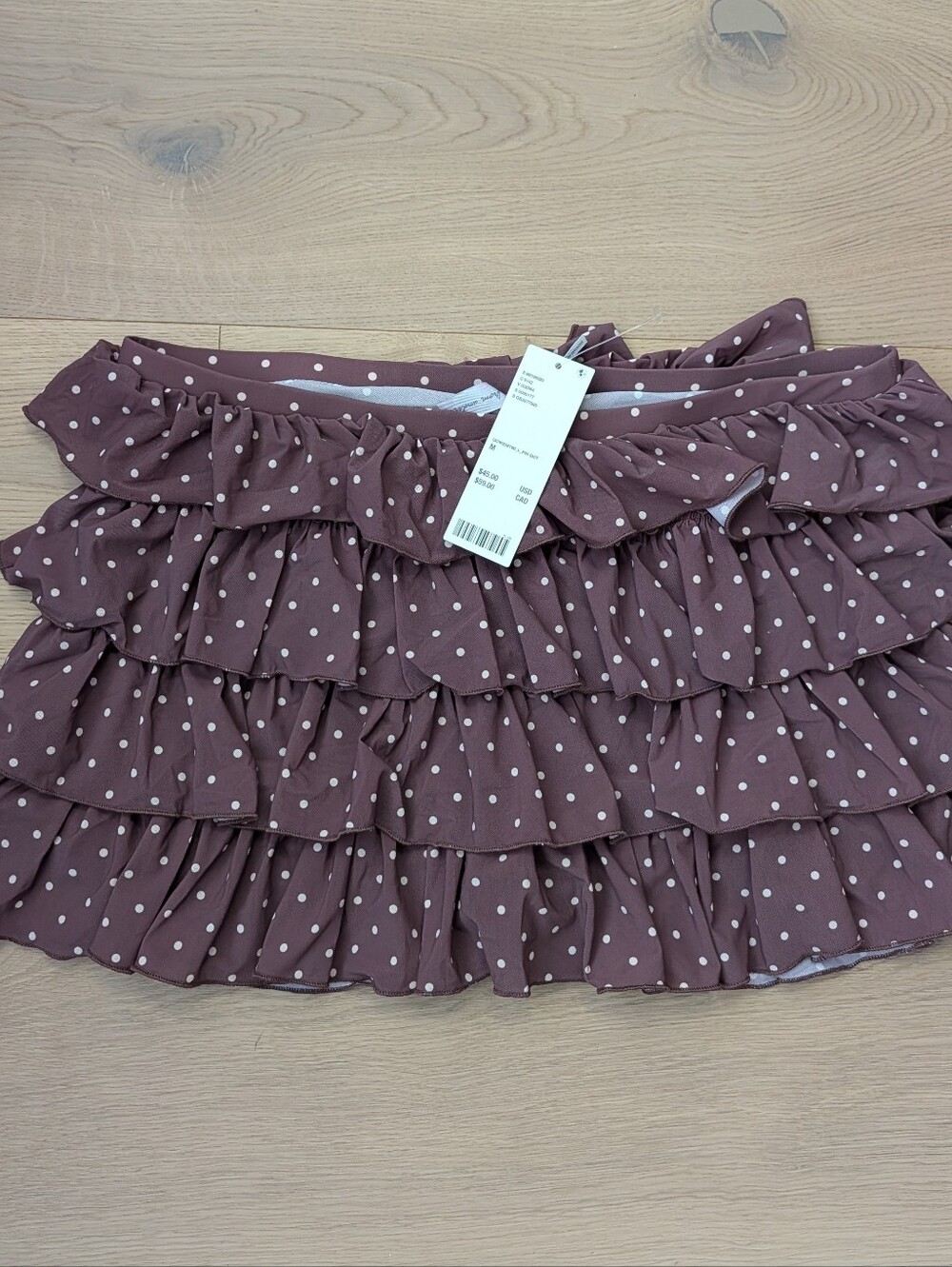 NWT Urban Outfitters Out From Under Mini Ruffle Skirt - Picture 2 of 4